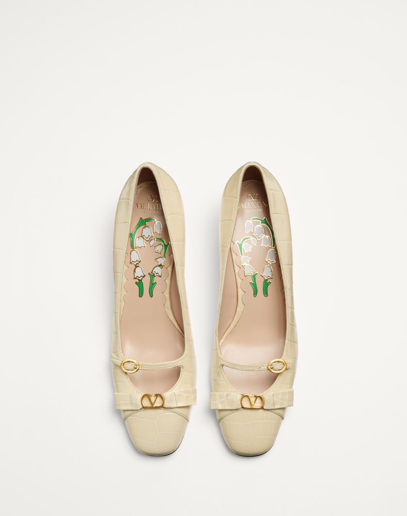 BOWOW DÉCOLLETÉ IN PRINTED CALFSKIN 45MM - Image 8